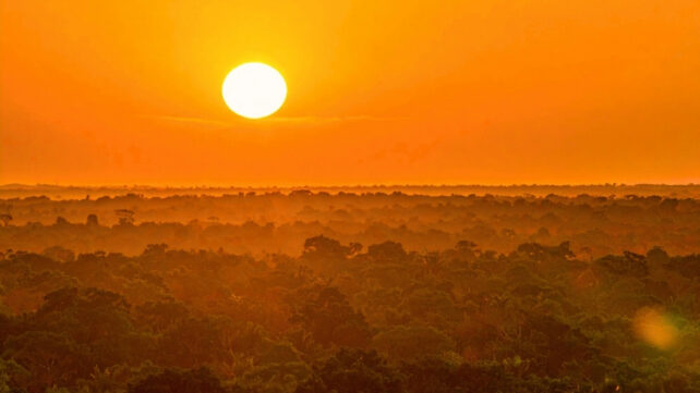 sun over the amazon
