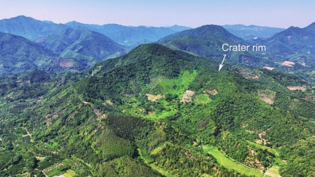 crater in China