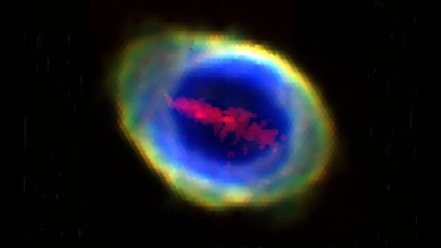 A Glowing Bar of Iron Is Haunting The Ring Nebula – And No One Knows Why
