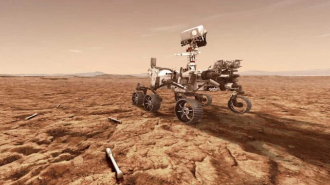 illustration of perseverance on mars