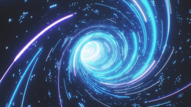 Flying inside a digital data tunnel