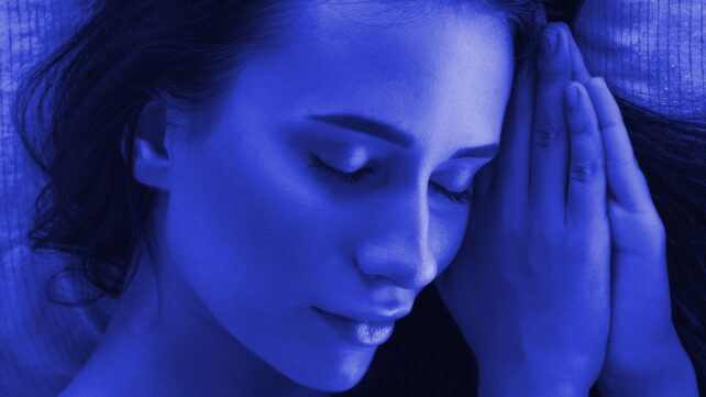 sleeping woman
