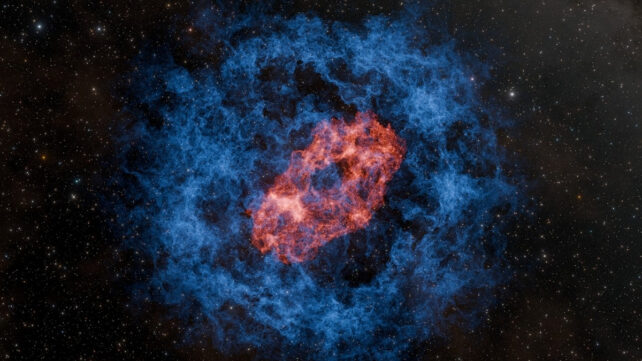artist's impression of a superkilonova
