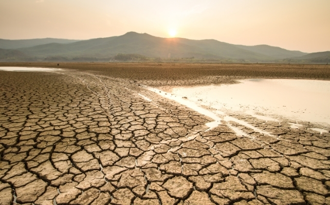 drying lake