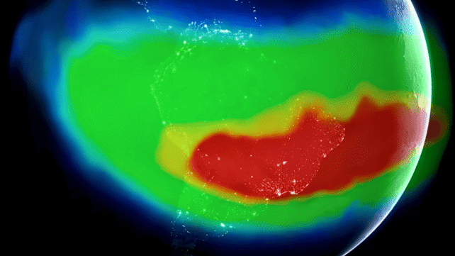 Giant colorful 'wrappings' shown on Earth